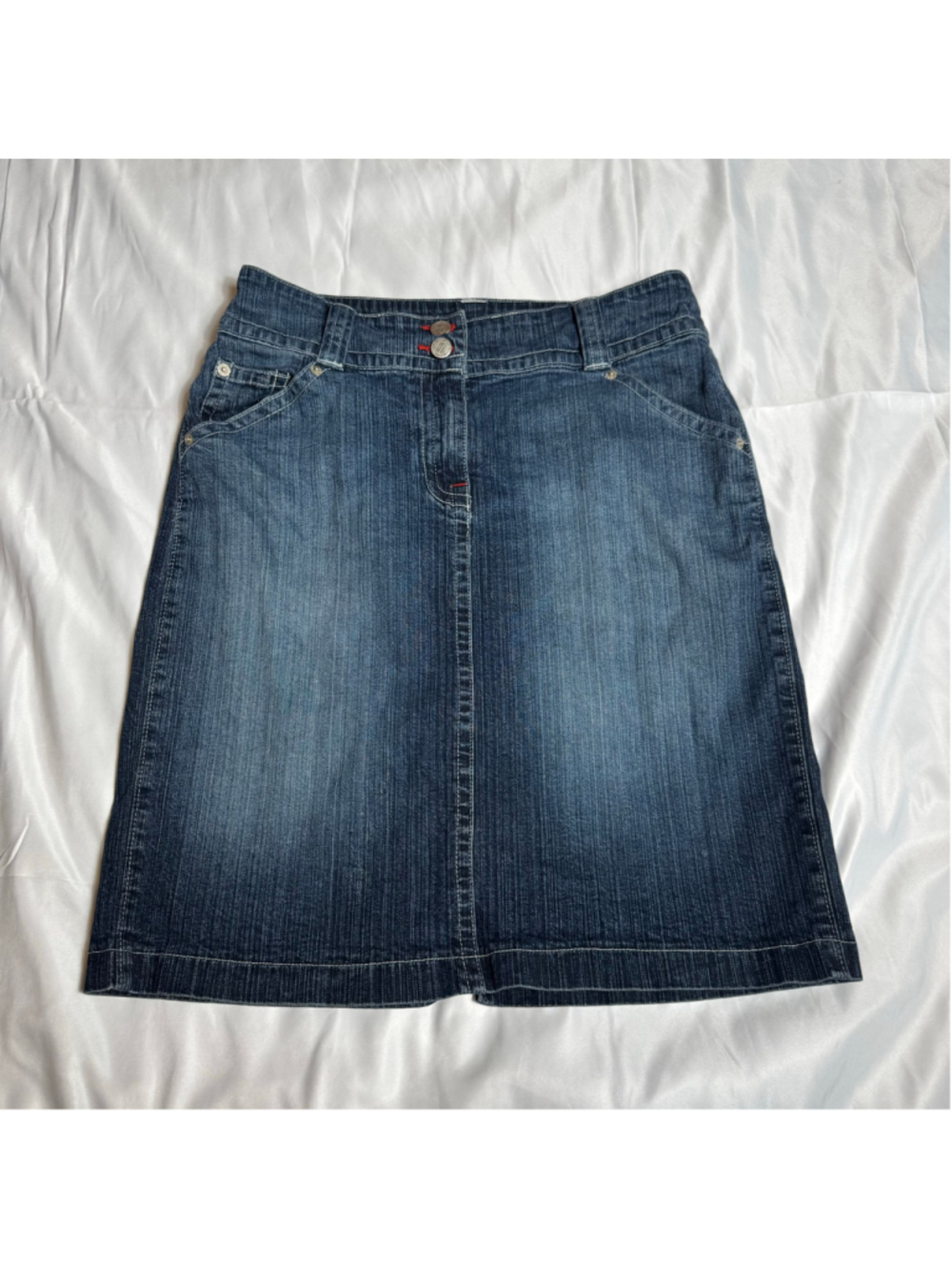 Women's New York & Company Denim Mini Skirt Size 10 Blue